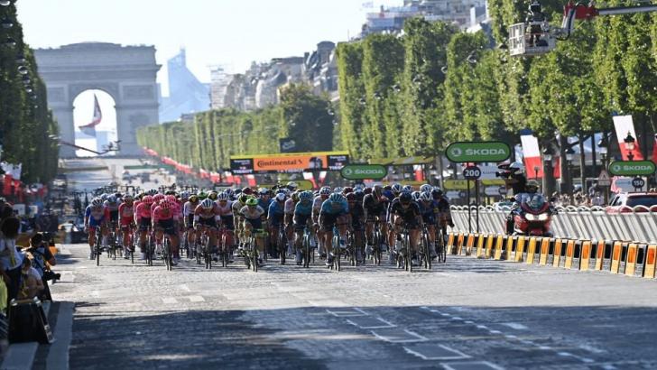 Champs-Elysees on Tour de France